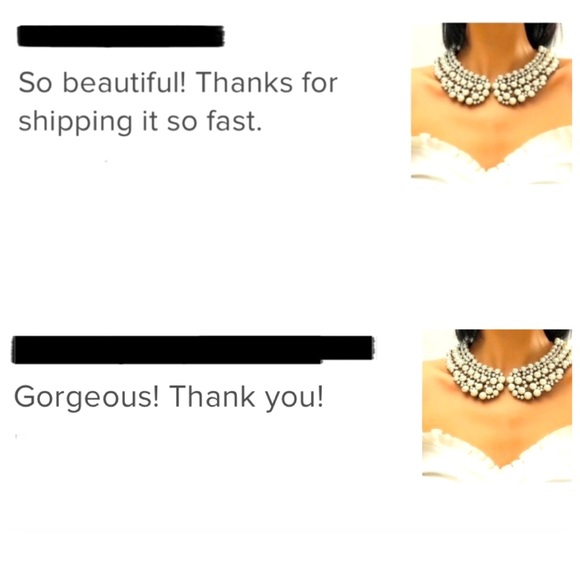 New Zara Pearl Collar Statement Necklace - Picture 7 of 7